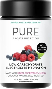 Pure+Sports+Nutrition+Low+Carb+Electrolyte+Hydration+Powder+Superfruits+160g