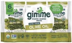 Gimme+Organic+Roasted+Seaweed+Snacks+Grab+%26amp%3B+Go+Olive+Oil+6x5g