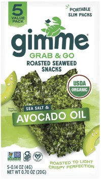 Gimme+Organic+Roasted+Seaweed+Snacks+Grab+%26amp%3B+Go+Sea+Salt+%26amp%3B+Avocado+Oil+5x4g