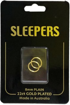 Studex+Mini+Plain+Sleeper+Earrings+Gold+or+Silver+8mm+-+1+Pair