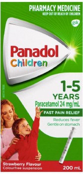 Panadol-Children-1-5-Years-Strawberry-Flavour-Colour-Free-200ml on sale