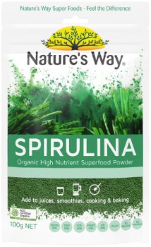 Natures-Way-Superfood-Organic-Spirulina-Powder-100g on sale