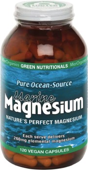 Green-Nutritionals-Marine-Magnesium-120-Vege-Caps on sale