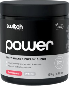 Switch+Nutrition+Power+Performance+Energy+Pre-Workout+Red+Raspberry+165g