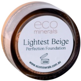 Eco+Minerals+Perfection+Foundation+Lightest+Beige+5g