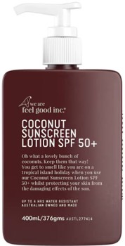 We+Are+Feel%E2%80%A8+Good+Inc.+Coconut+Sunscreen+Lotion+SPF50+400ml