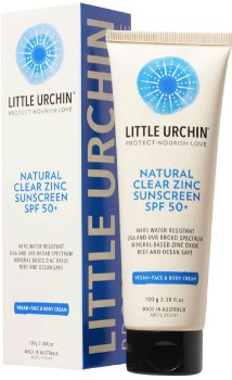 Little+Urchin+Natural+Clear+Zinc+Sunscreen+SPF50%2B+100g