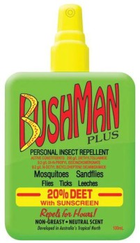 Bushman+Plus+20%25+Deet+Insect+Repellent+with+Sunscreen+Pump+Spray+100ml