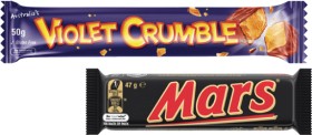 Mars+or+Violet+Crumble+Chocolate+Bar+44g-56g