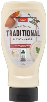 Coles-Traditional-Mayonnaise-470g on sale
