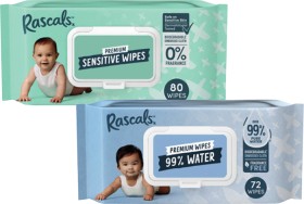 Rascals-Premium-Wipes-72-Pack-80-Pack on sale