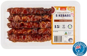 Coles-RSPCA-Approved-Chicken-Kebabs-Honey-Soy-375g on sale