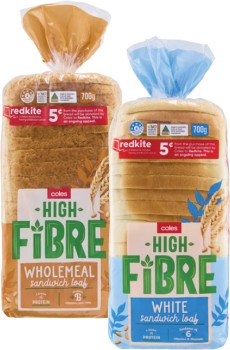 Coles+High+Fibre+Bread+700g