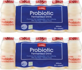 Coles+Probiotic+Drink+5x61mL