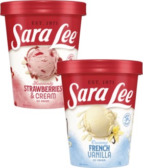 Sara-Lee-Ice-Cream-Tub-1-Litre on sale