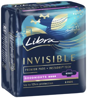 Libra+Invisible+Pads+Goodnight+8+Pack