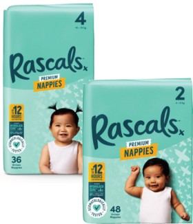 Rascals-Premium-Nappies-26-Pack-54-Pack on sale