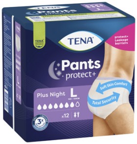 Tena+Plus+Night+Continence+Pants+Size+L+12+Pack