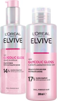 L%26%23039%3BOreal+Elvive+Glycolic+Gloss+Leave-In+Serum+150mL+or+5+Min+Lamination+200mL