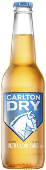 Carlton-Dry-Ultra-Low-Carb-Lager-Bottles-24x330mL on sale
