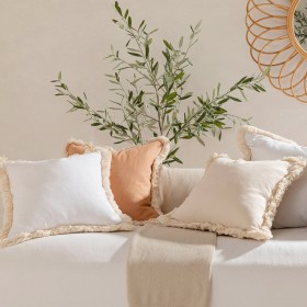 Chester+Fringe+Feather+Square+Cushion+by+M.U.S.E.