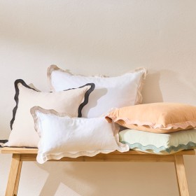 Maya+Scalloped+Square+Cushion+by+Habitat