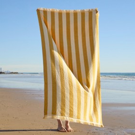 Sundays+Maris+Stripe+Reversible+Terry+Beach+Towel+by+Pillow+Talk