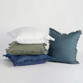 Sahara+Linen+Fringed+Feather+Square+Cushion+by+M.U.S.E.