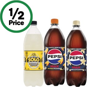Pepsi-Solo-Sunkist-or-Mountain-Dew-Soft-Drink-Varieties-125-Litre on sale