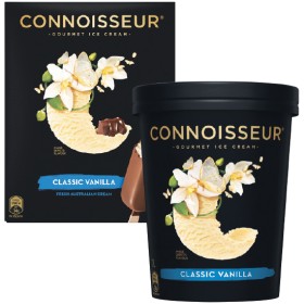 Connoisseur-Ice-Cream-Tub-1-Litre-or-Sticks-360-400ml-Pk-4-6 on sale