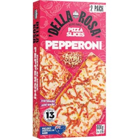 Della-Rosa-Pizza-Slices-600g-Pk-2 on sale