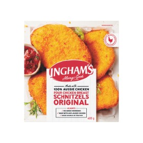 Inghams-Chicken-Breast-Schnitzels-400g on sale
