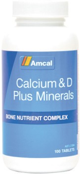 Amcal-Calcium-D-Plus-Minerals-100-Tablets on sale