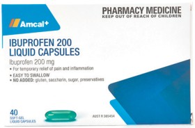 Amcal+Ibuprofen+40+Soft+Gel+Capsules