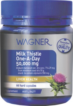 Wagner-Milk-Thistle-One-A-Day-50000mg-60-Capsules on sale