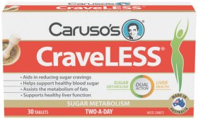 Carusos-CraveLESS-30-Tablets on sale