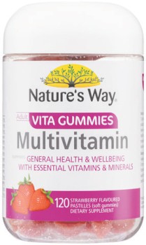 Nature%26%23039%3Bs+Way+Adult+Vita+Gummies+Multivitamin+Strawberry+Flavour+120+Pastilles