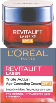 LOral-Paris-Revitalift-Laser-X3-SPF15-Day-Cream-50ml on sale