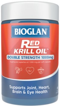 Bioglan+Red+Krill+Oil+Double+Strength+1000mg+60+Capsules
