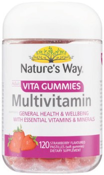 Nature%26%23039%3Bs+Way+Adult+Vita+Gummies+Multivitamin+Strawberry+Flavour+120+Pastilles