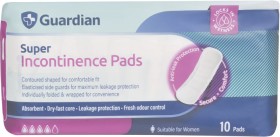 Guardian+Super+Incontinence+Pads+10+Pack