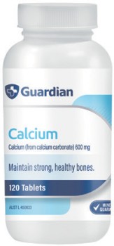 Guardian-Calcium-600mg-120-Tablets on sale