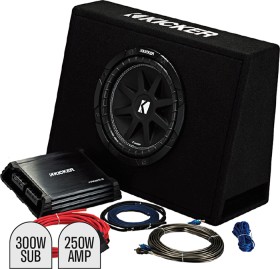 Kicker+10%26rdquo%3B+Subwoofer+in+Slim+Enclosure+Plus+Amplifier+%26amp%3B+Wiring+Kit