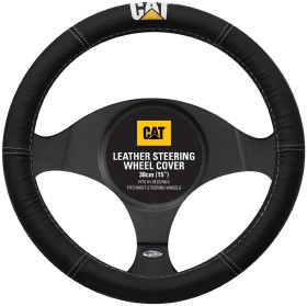 Caterpillar+Leather+Steering+Wheel+Cover