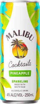 Malibu-Cocktails-Pineapple-Cans-250mL on sale