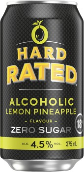 Hard+Rated+Zero+Sugar+Lemon+Pineapple+Cans+375mL