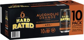 Hard-Rated-Orange-10pk-Cans-375mL on sale