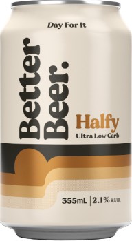 Better-Beer-Halfy-Cans-355mL on sale