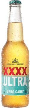 XXXX+Ultra+Zero+Carb+Bottles+330mL