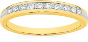 9ct+Gold+Diamond+Anniversary+Band